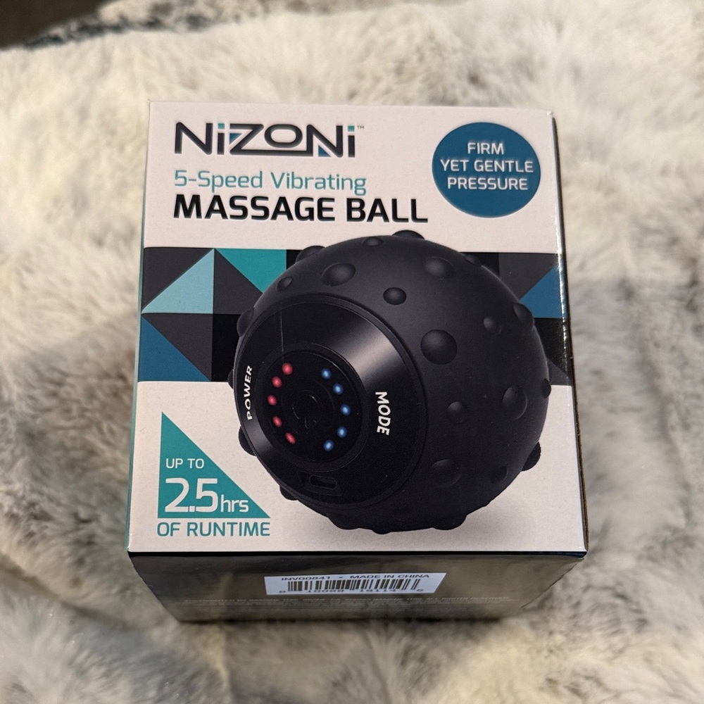 Nizoni Black 5-Speed Vibrating Massage Ball